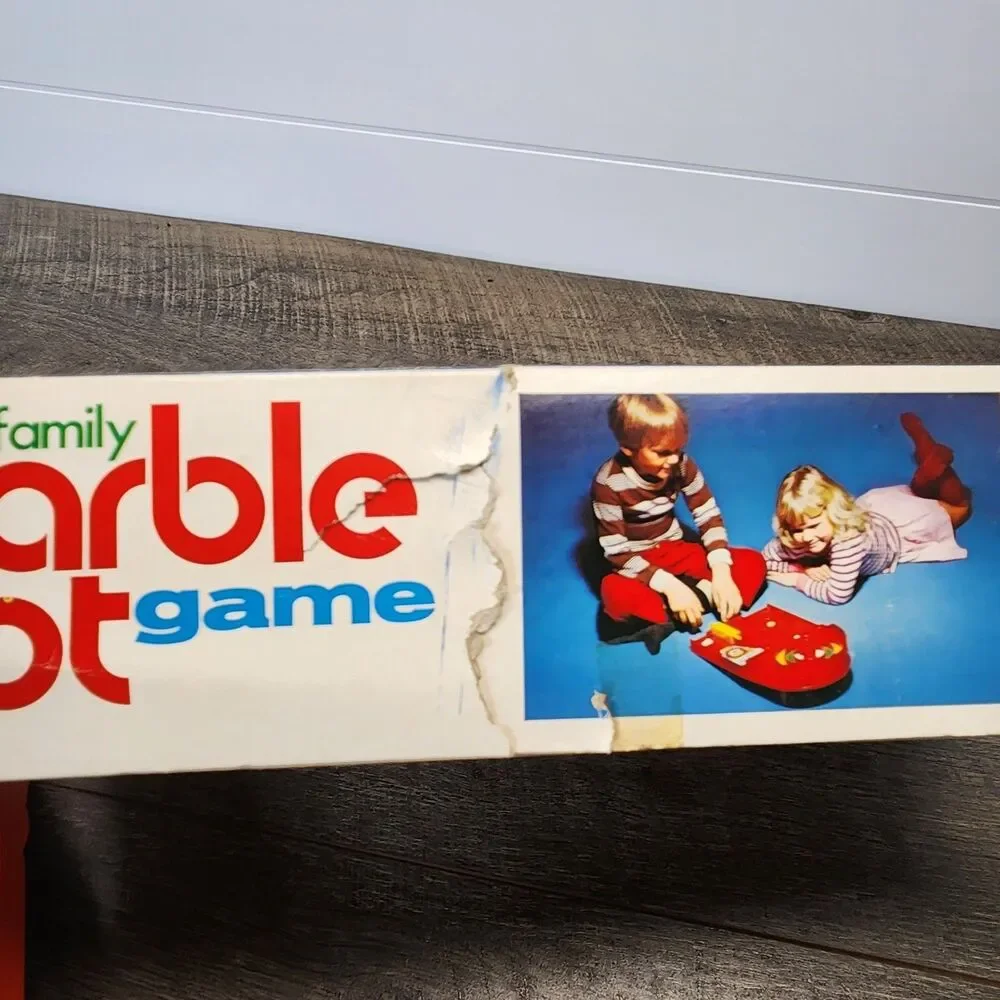Vintage Asakusa Marble Shoot Game Japan 1973  Original Box Complete Rare